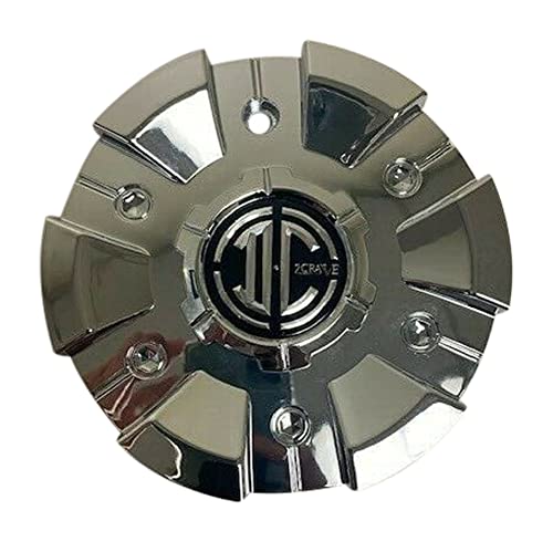 2 Crave Alloys No. 4 C607701CAP Chrome Wheel Center Cap replacement wheel center cap part C607701CAP
