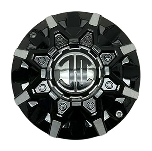 2 Crave Gloss Black and Machined Wheel Center Cap PD-CAPSX-P8030 replacement wheel center cap part PD-CAPSX-P8030