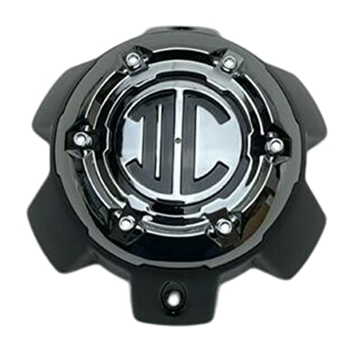 2 Crave Gloss Black Chrome Top Wheel Center Cap 6 Lug NX-6H-A-UP NX-6H-A replacement wheel center cap part NX-6H-A-UP