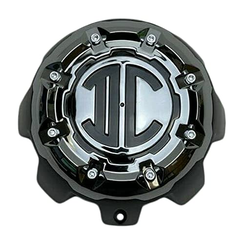 2 Crave Matte Black Chrome Top 8 Lug Wheel Center Cap NX-8H-UP NX-8H-CAP replacement wheel center cap part NX-8H-UP