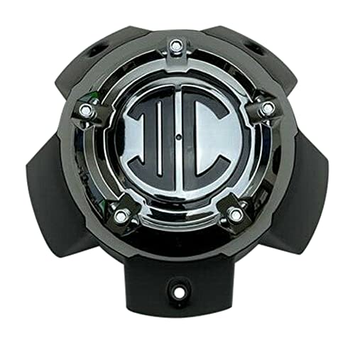 2Crave Matte Black and Chrome Top Wheel Center Cap NX-5H-B NX-5H-A-UP replacement wheel center cap part 2CRAVE