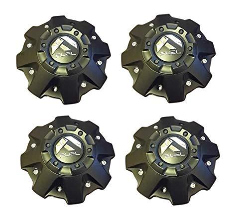 4 Pack Fuel Wheels Black Center Cap Cap 1001-63-B Cap M-447 Five and Six Lugs replacement wheel center cap part 1001-63-B