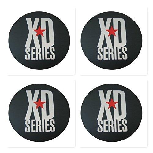 4 Pack KMC XD Monster 778 Black Cap Replacement Sticker replacement wheel center cap part 11778B-4PACK