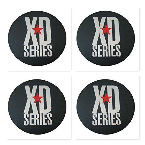 4 Pack KMC XD Monster 778 Black Cap Replacement Sticker - wheelcentercaps