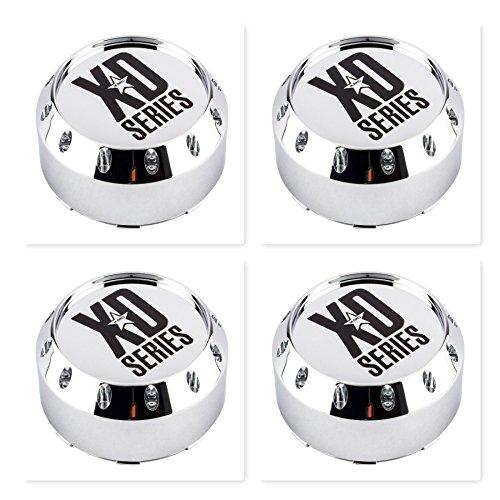 4 Pack KMC XD Series 464K131-2 8 Lug Chrome Wheel Center Cap replacement wheel center cap part 464K131-2