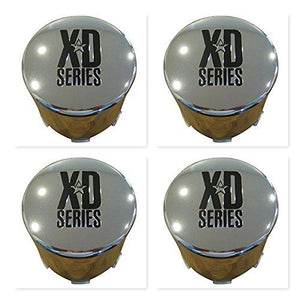 4 Pack KMC XD Series 766 Chrome Wheel Rim Push Thru Center Cap 1001357 F108-23 - wheelcentercaps