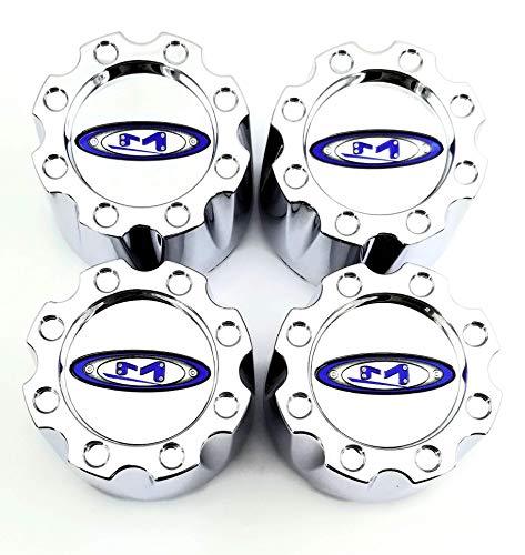 4 Pack MOTO METAL 950 951 CHROME CENTER CAP 5 OR 6 LUG 353K83 S409-16 replacement wheel center cap part 353K83