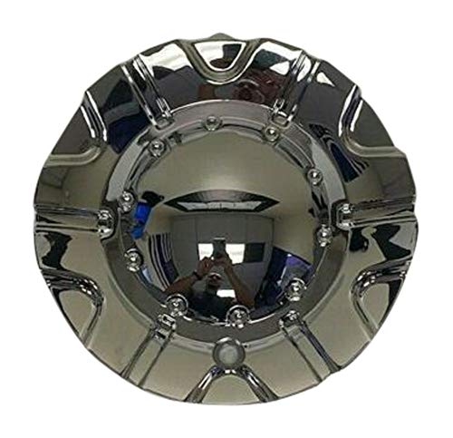 Akuza 504 Spur Chrome Wheel Rim Center Cap EMR0504-TRUCK-CAP LG0603-42 No Logo - wheelcentercaps