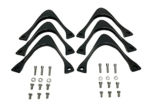 Akuza 702 Creation 20 Inch Gloss Black Inserts Set (6 PCS) EMR702-2075-XJ replacement center cap logo / insert part EMR702-2075-XJ