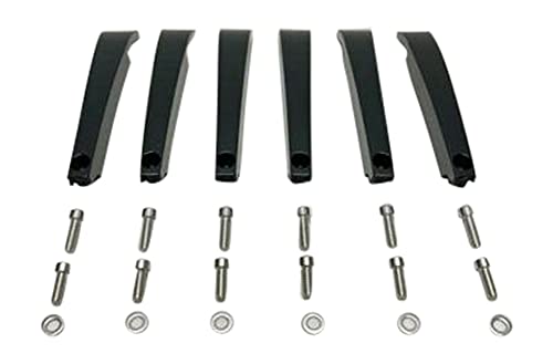 Akuza 712 Big Papi 20 Inch Gloss Black Inserts Set (6 PCS) EMR0712-2085-XJ replacement automotive wheel accessory part EMR0712-2085-XJ