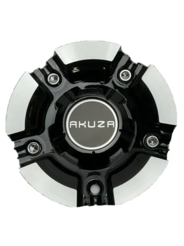Akuza 844 Black and Machined Wheel Center Cap EMR0844-CAR-AL EMR0844-AL-UP replacement wheel center cap part EMR0844-CAR-AL