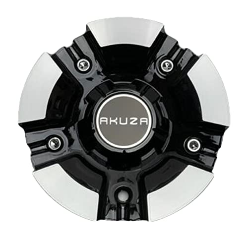 Akuza 844 Lever Black and Machined Wheel Center Cap EMR0844-TRUCK-AL replacement wheel center cap part EMR0844-TRUCK-AL