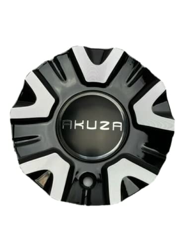 Akuza 847 Black and Machined Wheel Center Cap EMR0847-CAR replacement wheel center cap part EMR0847-CAR