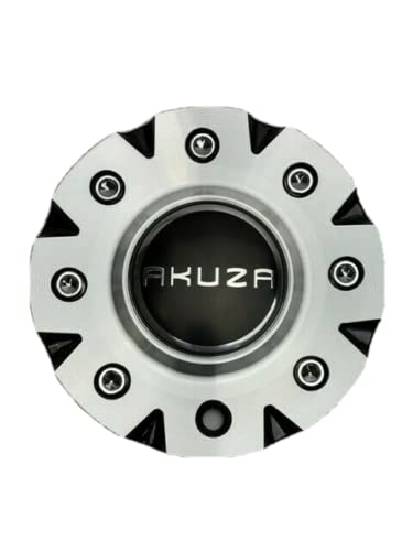 Akuza Black and Machined Wheel Center Cap EMR0843-CAR-AL PCW3B-60 replacement wheel center cap part EMR0843-CAR-AL