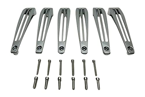 Akuza Rissa 824 20 Inch Chrome Inserts Set (6 PCS) EMR0824-2085-ZSJ replacement automotive wheel accessory part EMR0824-2085-ZSJ