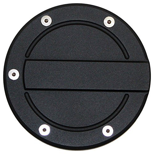 All Sales 6159K 6 1/4" Ring Ami Race Style Billet Fuel Door, Flat Black replacement wheel center cap part 6159K