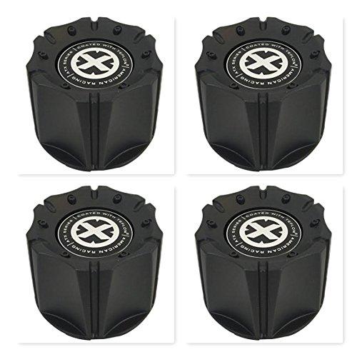 American Racing 4 Pack ATX 1342106018 1342100011 1066K98 Black Wheel Center Cap replacement wheel center cap part 1342106018