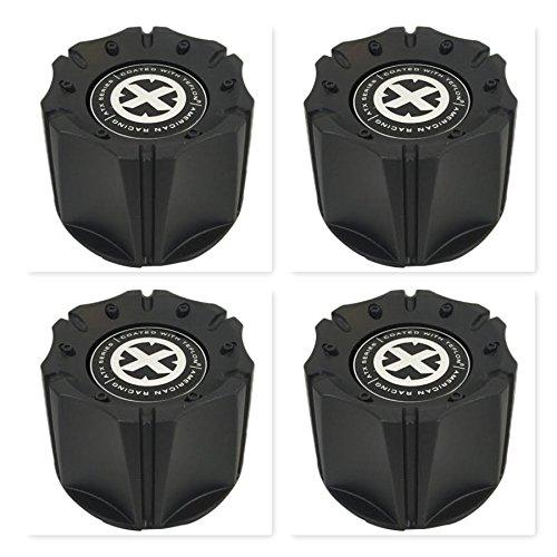 American Racing 4 Pack ATX 1342106018 1342100011 1066K98 Black Wheel Center Cap - wheelcentercaps