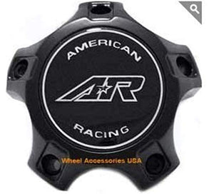 American Racing 890 Center Cap CARA1215SB Black Machined fits 5x4.5 5/5 Wheels - wheelcentercaps