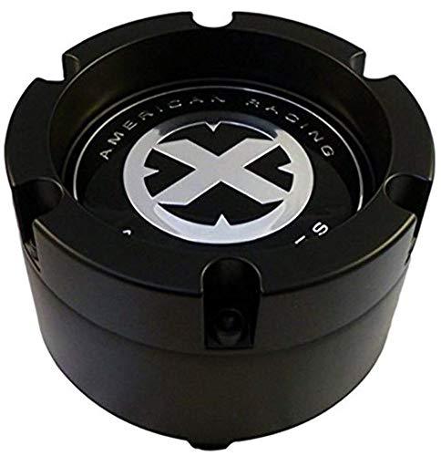 American Racing ATX 391K132 391K132YB003 8 Lug Black Snap in 2pc Wheel Center Cap replacement wheel center cap part 391K132