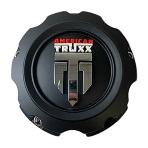 American Truxx C1081502090F-14 Matte Black Wheel Center Cap