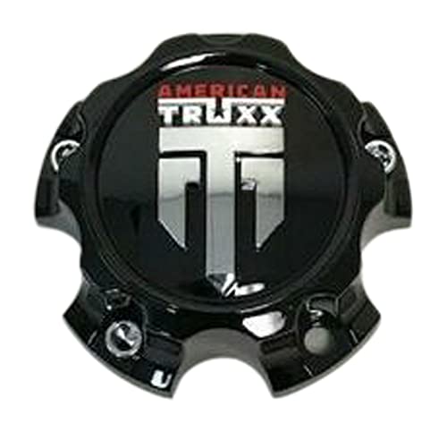 American Truxx Gloss Black Wheel Center Cap C1081502090F-12 replacement wheel center cap part C1081502090F-12
