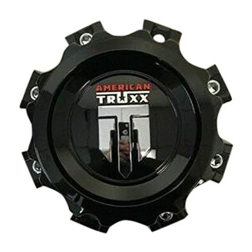American Truxx Gloss Black Wheel Center Cap C1081502090F-7 8 Lug replacement wheel center cap part C1081502090F-7