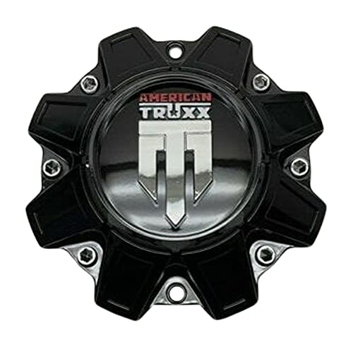 American Truxx Gloss Black Wheel Center Cap C1414-B C1414 C-1414 replacement wheel center cap part C1414-B