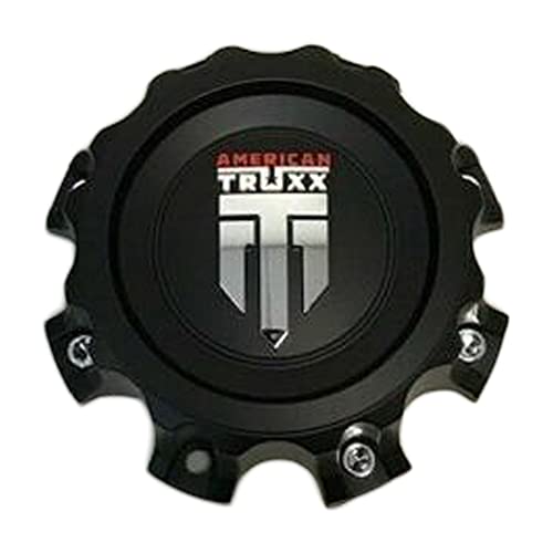 American Truxx Matte Black Wheel Center Cap C1081502090F-4 replacement wheel center cap part C1081502090F-4