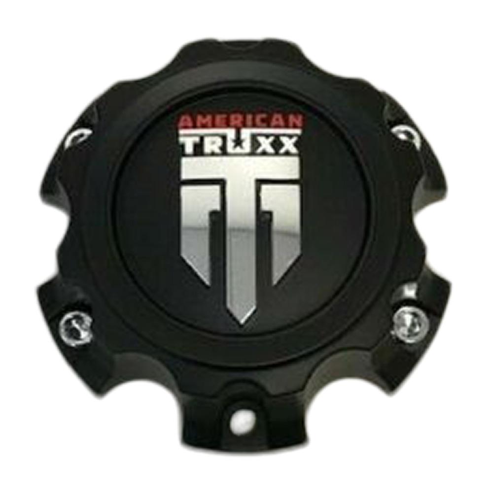 American Truxx Matte Black Wheel Center Cap C1081502090F-5 replacement wheel center cap part C1081502090F-5