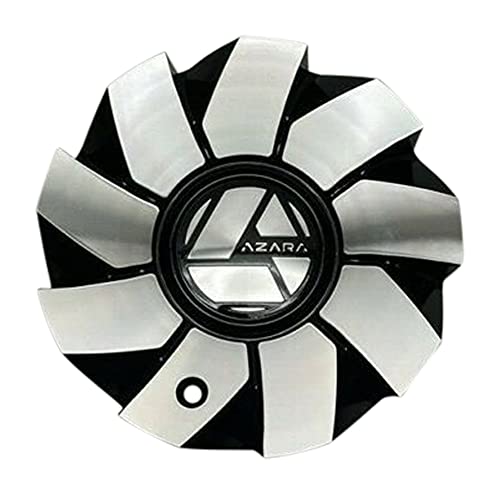 Azara Black and Machined Wheel Center Cap C246L177A-MB replacement wheel center cap part C246L177A-MB
