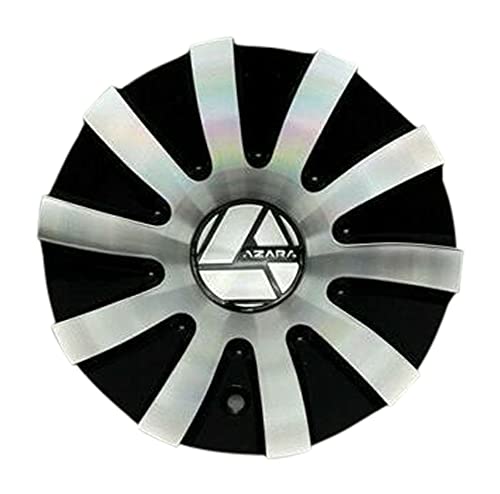 Azara Black and Machined Wheel Center Cap C247L176A-MB replacement wheel center cap part C247L176A-MB