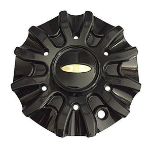 Baccarat Wheels C2160 MCD8244YA01 SJ107-08 Black Center Cap - wheelcentercaps