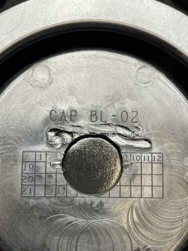 Ballistic Gloss Black Chrome Rivets Wheel Center Cap CAP BL-02 wheel center cap hardware additional view 3