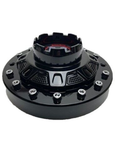 Ballistic Gloss Black Chrome Rivets Wheel Center Cap CAP BL-02 wheel center cap hardware additional view 2