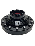 Ballistic Gloss Black Chrome Rivets Wheel Center Cap CAP BL-02 - Wheel Center Caps