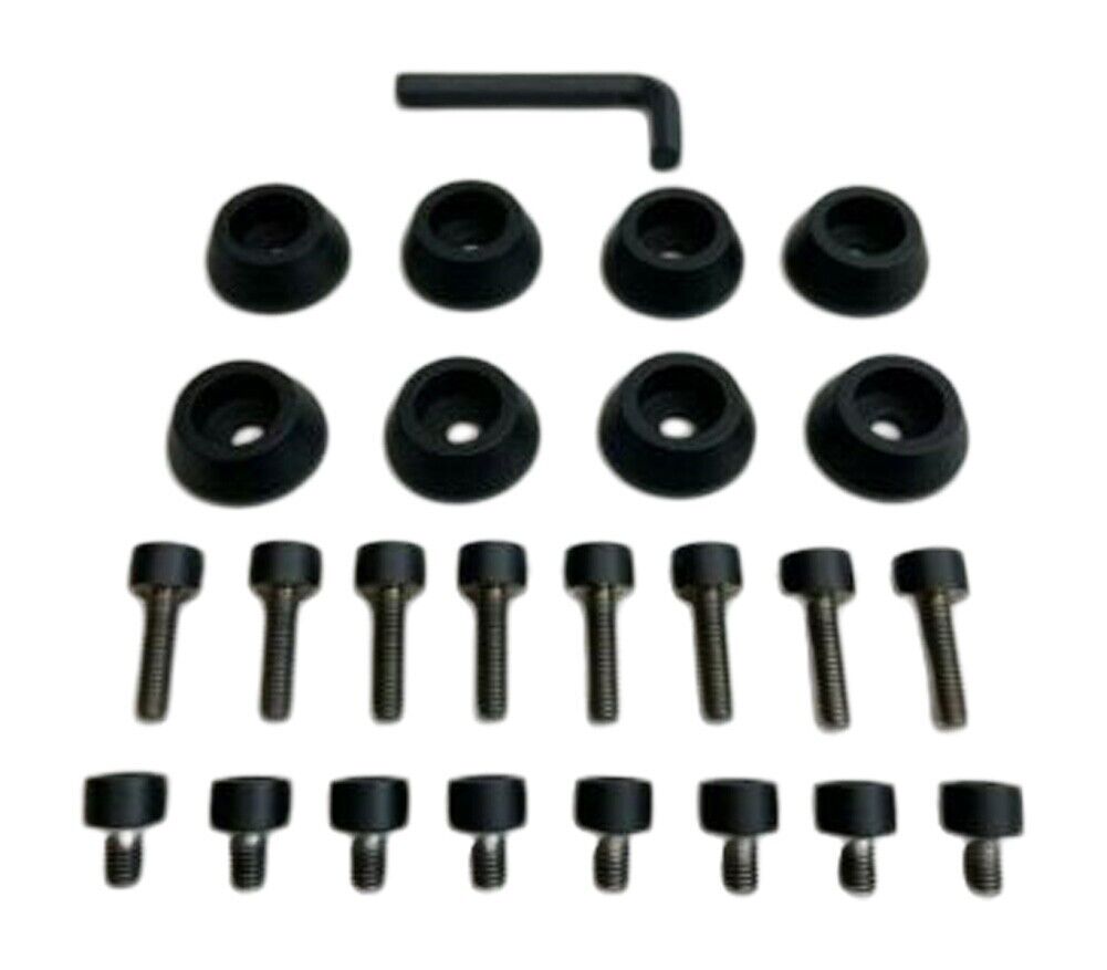 Ballistic Jester 814 Matte Black Bolt Kit 8 PCS Kit with Hardware replacement wheel center cap part 814-MB-8PCS