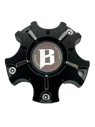 Ballistic Matte Black 5 Lug Wheel Center Cap WX-07-CAP replacement wheel center cap part WX-07-CAP