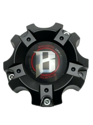 Ballistic Matte Black Wheel Center Cap CAP-WX03-135/139.7-5H - Wheel Center Caps