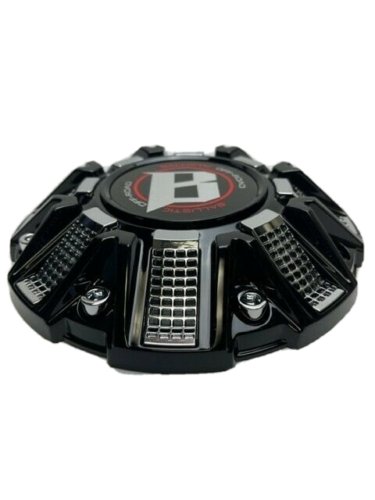 Ballistic Off-Road Gloss Black and Chrome Wheel Center Cap CAP OR-D2 CAP OR-D wheel center cap additional view 2