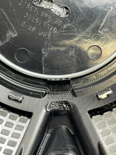Ballistic Off-Road Gloss Black and Red Wheel Center Cap CAP OR-D2 CAP OR-D wheel center cap additional view 4
