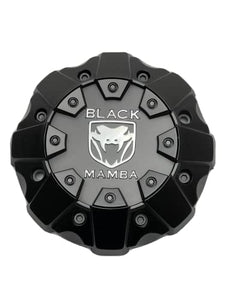 Black Mamba Matte Black Wheel Center Cap C8765K178-BM 31N219-XJ - Wheel Center Caps