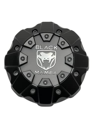 Black Mamba Matte Black Wheel Center Cap C8765K178-BM 31N219-XJ - Wheel Center Caps