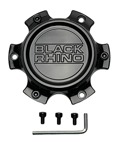 Black Rhino Wheels 1910S05 CCBR46135140GB Gloss Black Center Cap replacement wheel center cap part 1910S05