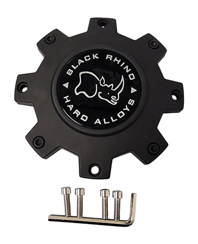 Black Rhino Wheels Cap M-874 PCD 8x165 1/170/180 Matte Black Center Cap replacement wheel center cap part M-874