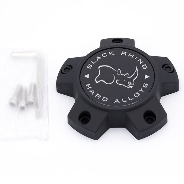 Black Rhino Wheels M-869 PCD 5X114.3 CCBR5114MBFLAT Matte Black Center Cap replacement wheel center cap part M-869