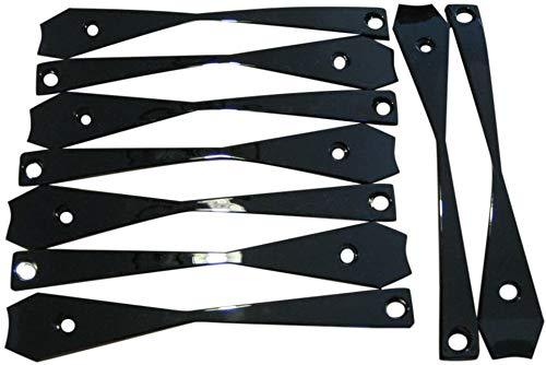 Borghini B9 24 Inch Black Insert Set of 9 DDW29P24 replacement center cap logo / insert part DDW29P24
