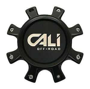 Cali Off-Road Matte Black Wheel Center Cap C109105B01-CALI-F 814720825F-12 - wheelcentercaps