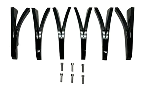 Cattivo 767 20 Inch Gloss Black Inserts Set (6 PCS) EMR0767-2085-ZSJ replacement automotive wheel accessory part EMR0767-2085-ZSJ