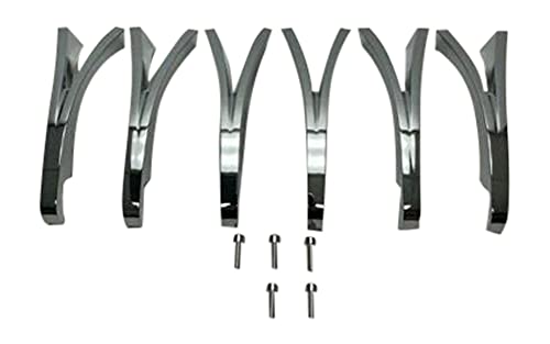 Cattivo 767 22 Inch Chrome Inserts Set (6 PCS) EMR0767-2295-ZST replacement automotive wheel accessory part EMR0767-2295-ZST